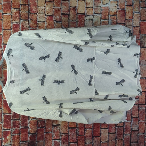 Dressbarn 3x dragonfly blouse ladies dress shirt - Picture 4 of 10